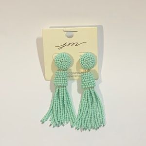 Beaded Tassel Drop Earrings